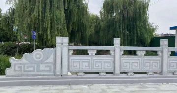 合肥 芝麻灰桥栏杆、河道栏杆安装效果