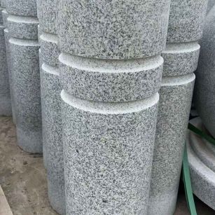 合肥 芝麻白花岗岩挡车柱、隔离柱多少钱