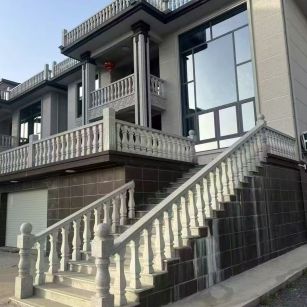 合肥 芝麻白别墅阳台栏杆，楼梯栏杆