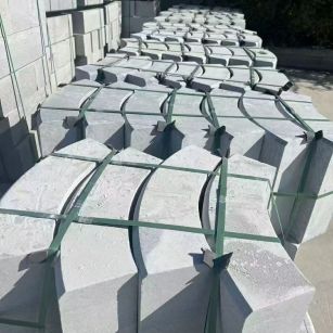 合肥 芝麻灰弧形路沿石