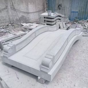 合肥 芝麻灰花岗岩园林景观 小石桥