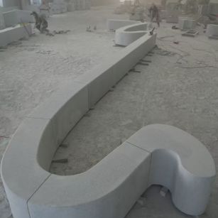 合肥 花岗岩整石坐凳拼装