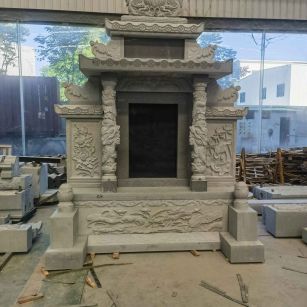 合肥 芝麻灰高档墓碑、土墓，一套也支持定做