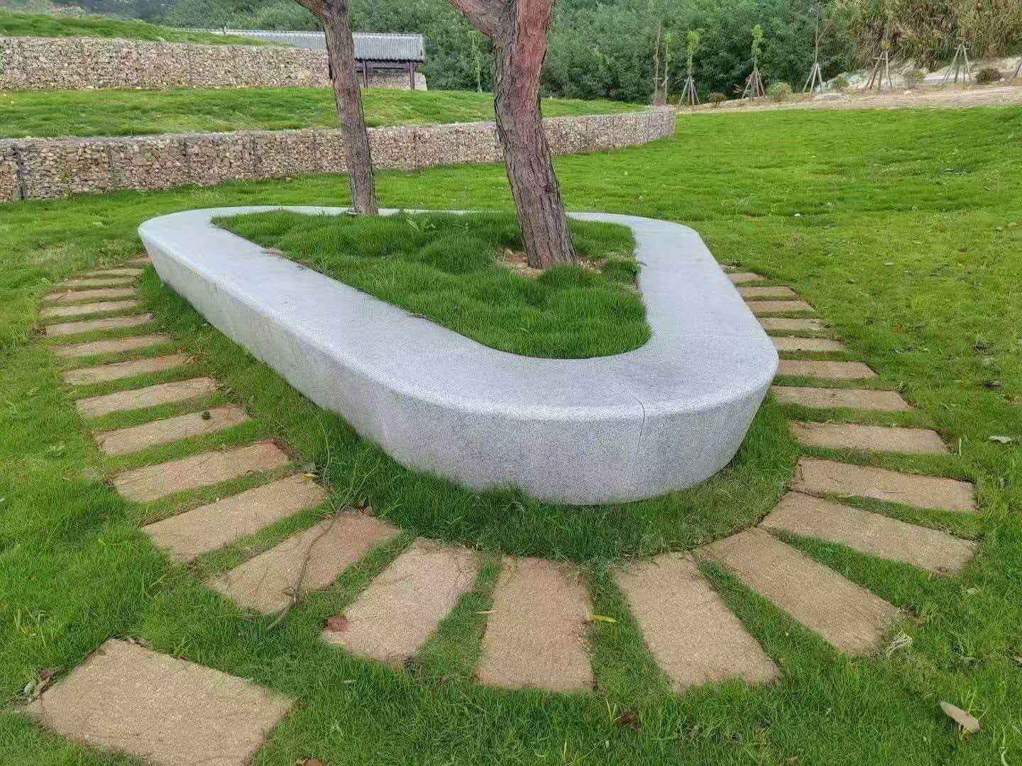 合肥 芝麻白光面整石坐凳