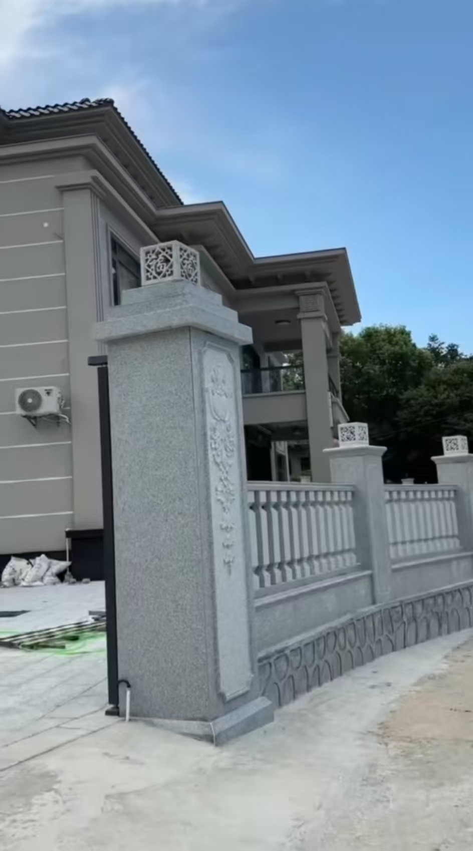 合肥 芝麻白别墅围墙栏杆，私人订制