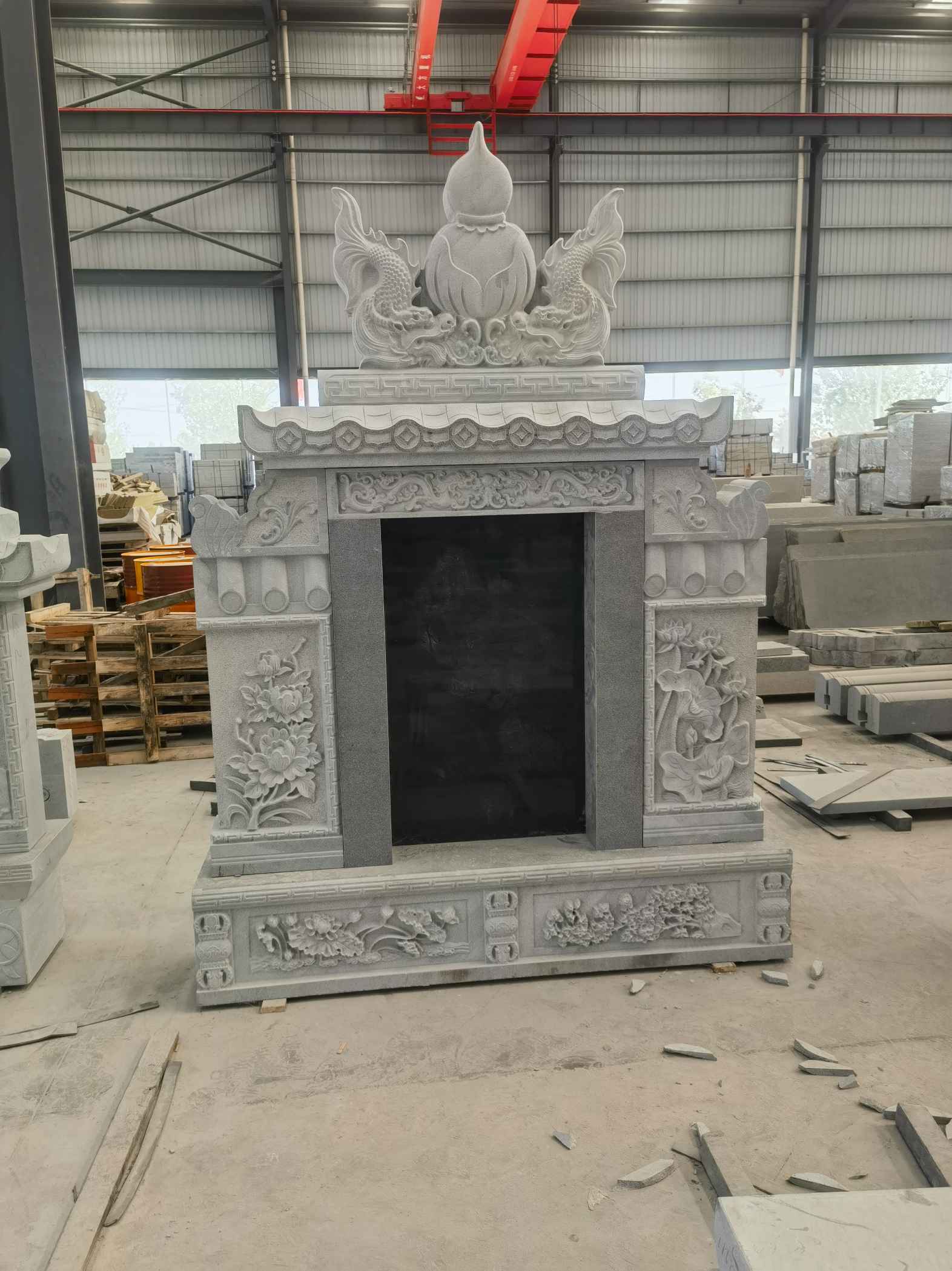 合肥 芝麻灰高档墓碑、土墓，一套也支持定做