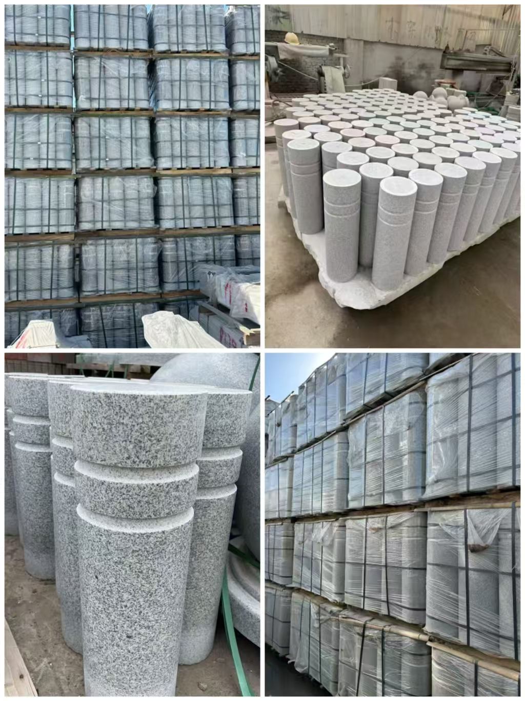 合肥 芝麻白花岗岩挡车柱、隔离柱多少钱