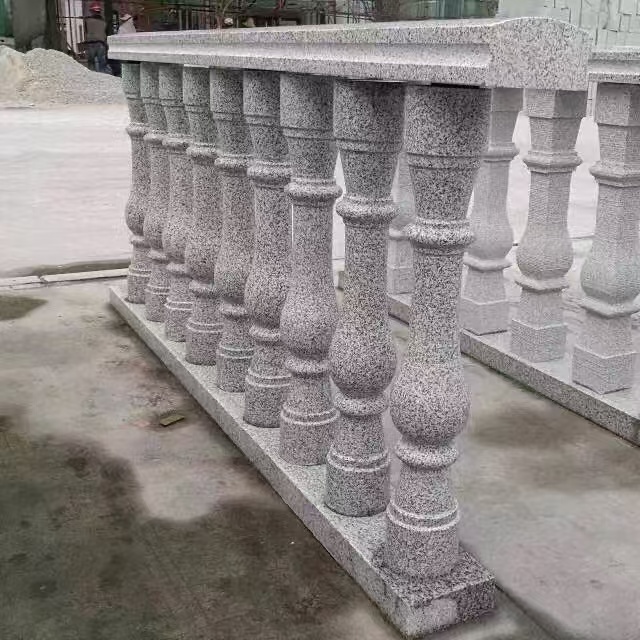 合肥 芝麻白圆形光面花瓶柱，栏杆