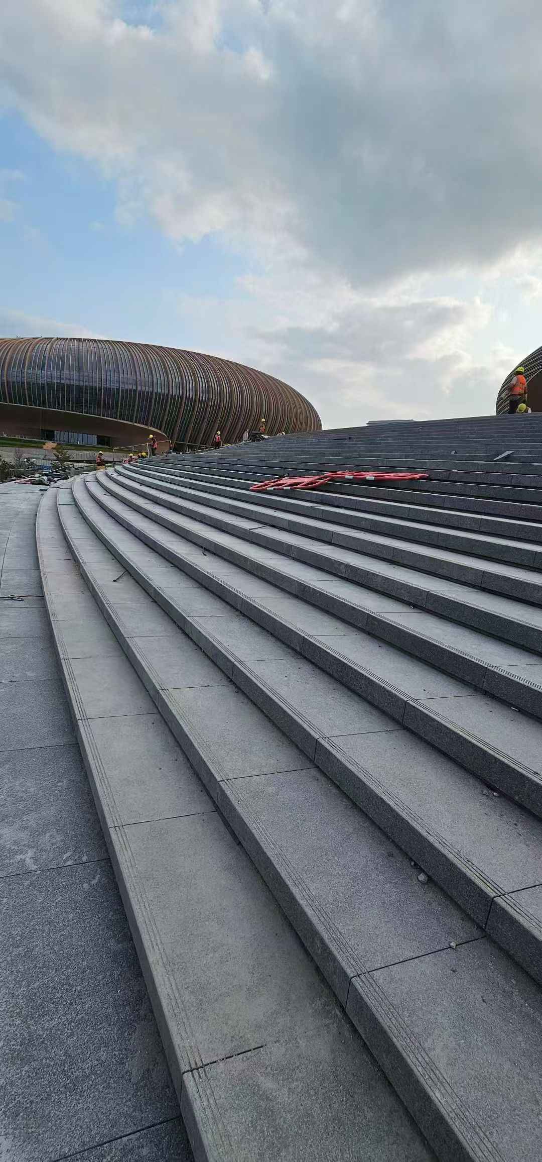 合肥 弧形整石台阶铺装效果图