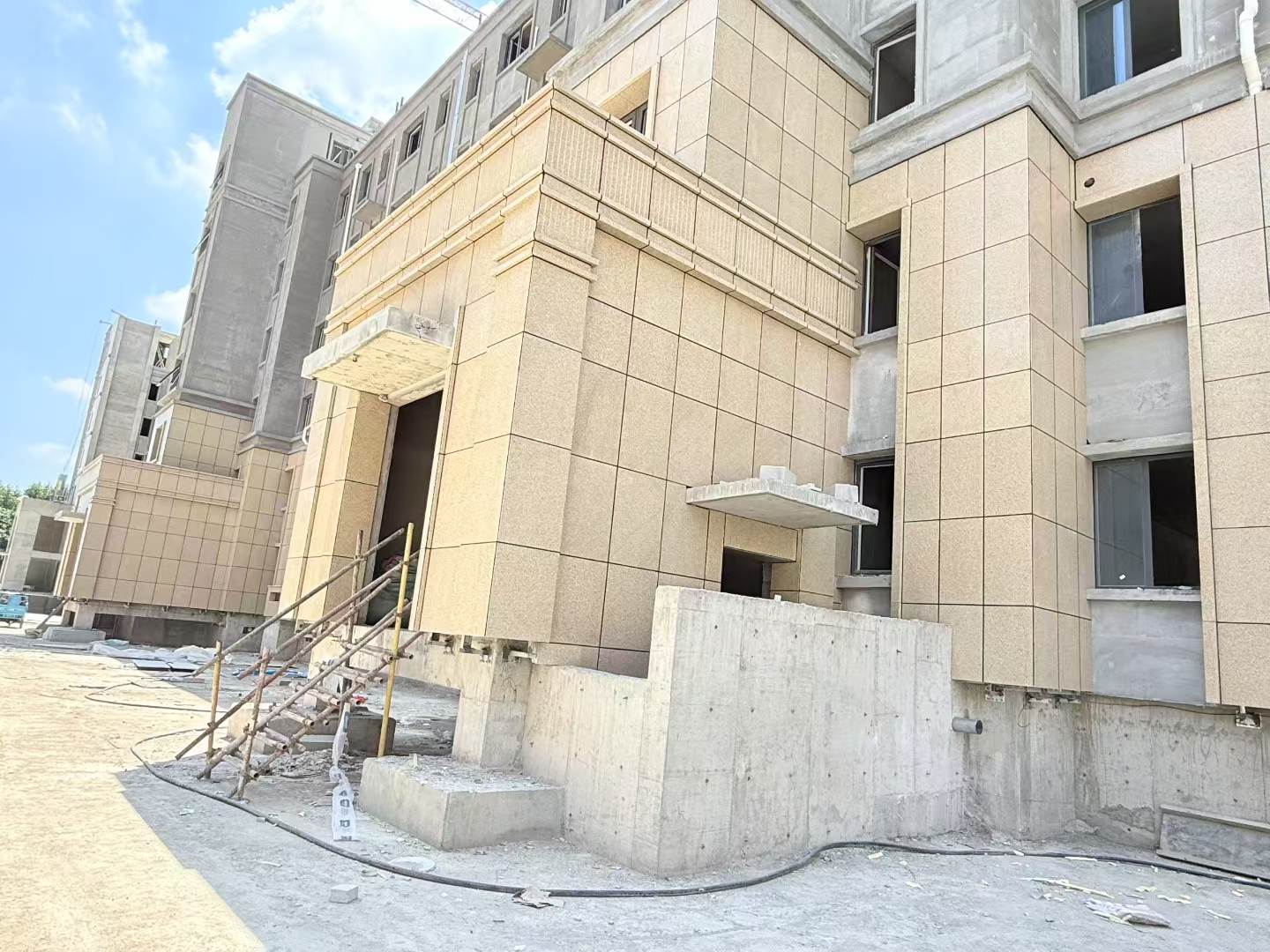 合肥 黄金麻干挂，工地实拍