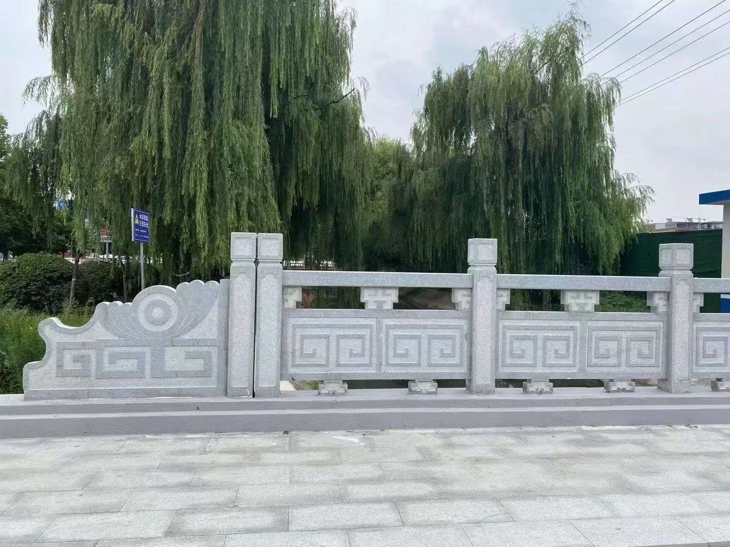 合肥 芝麻灰桥栏杆、河道栏杆安装效果