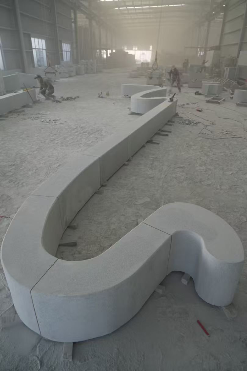 合肥 花岗岩整石坐凳拼装