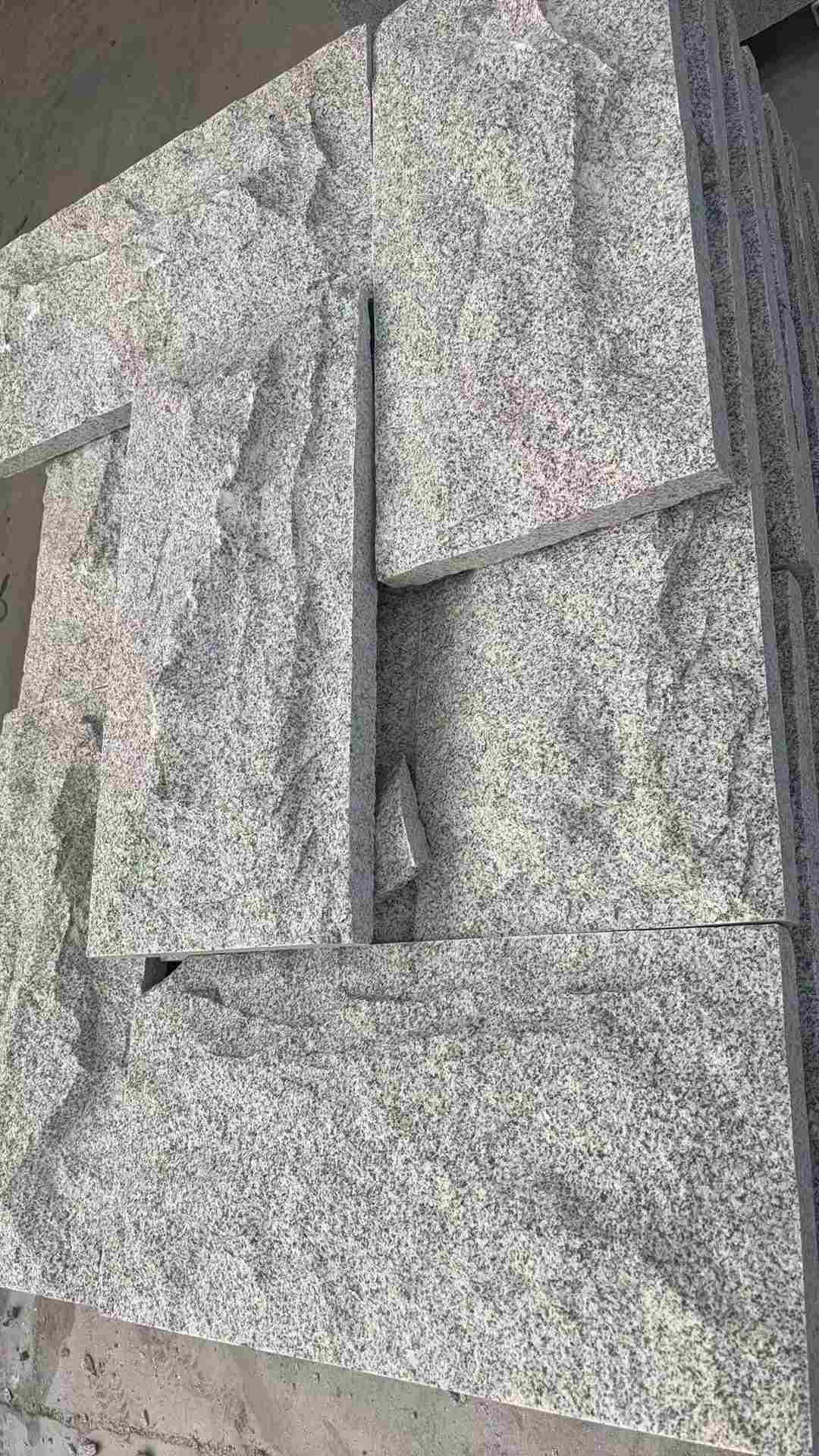合肥 芝麻白自然面花岗岩成品板