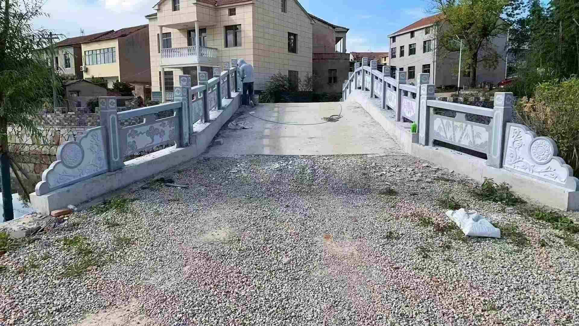 合肥 芝麻灰花岗岩桥栏杆